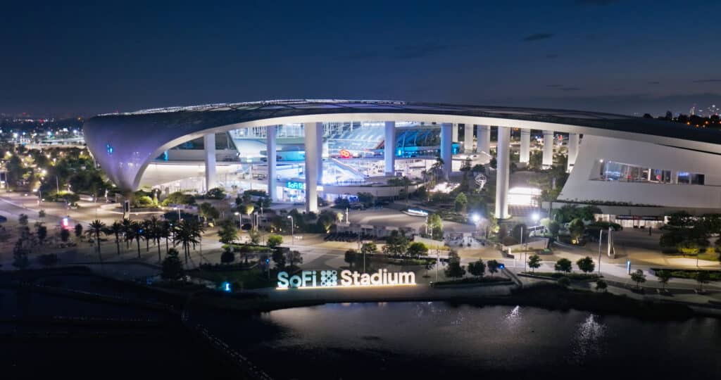 exterior of SoFi Stadium